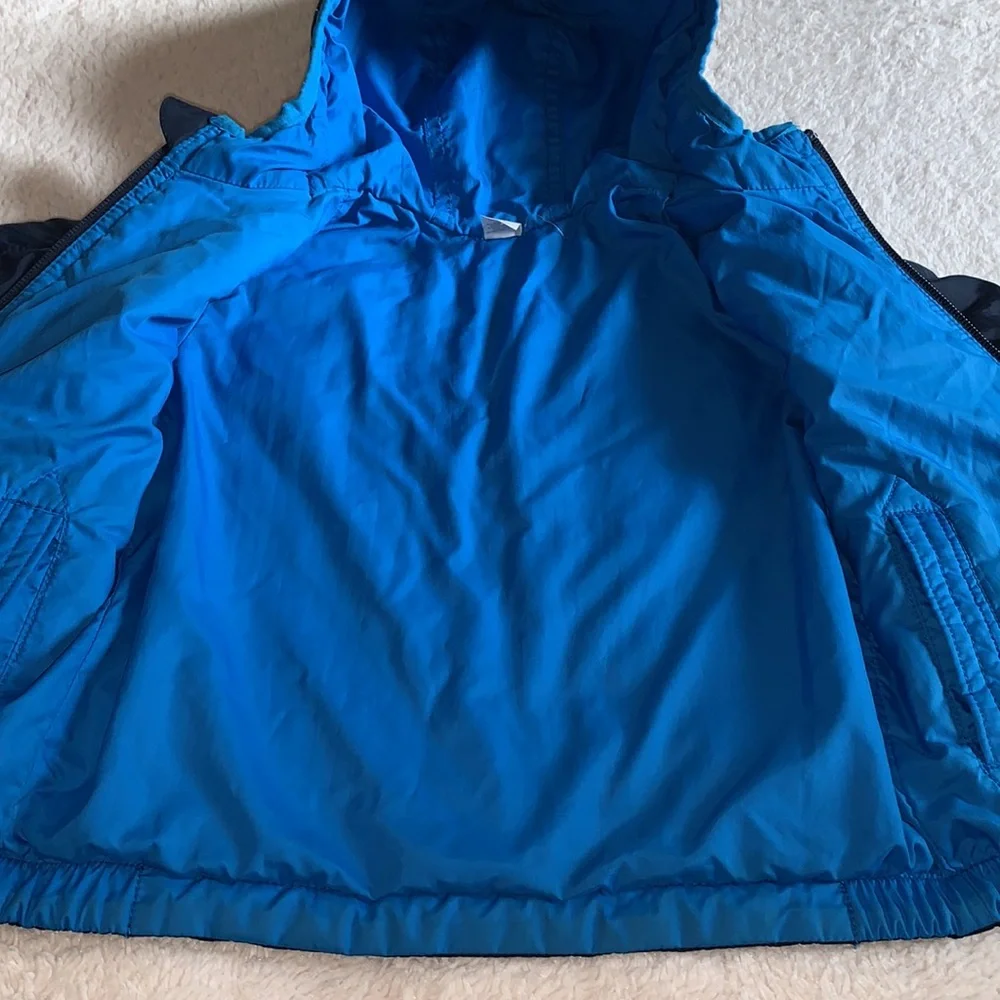GAP Baby Navy Blue Hooded Blue Jacket EUC 12-18M